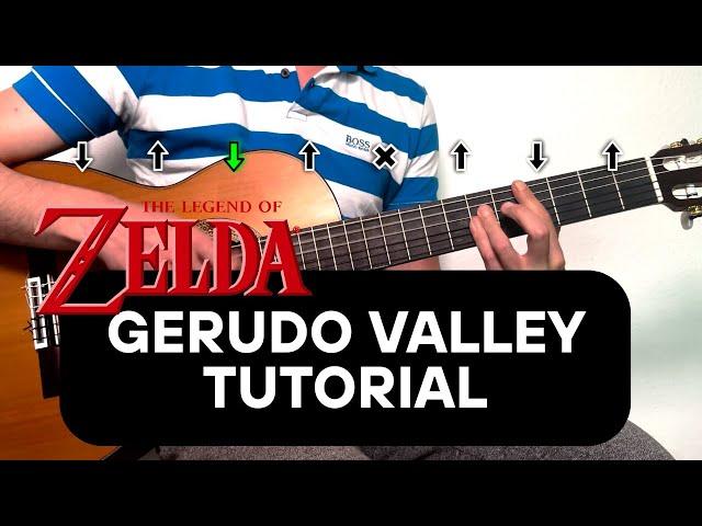 The Legend of Zelda - Gerudo Valley guitar tutorial