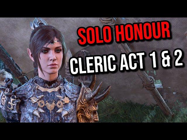 Shadowheart Solo Honour CLERIC Act 1 & 2 - Baldur's Gate 3