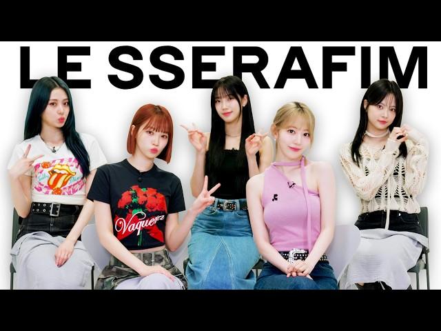 LE SSERAFIM Tries Not To Sing or Dance - K-Pop's Biggest Hits!