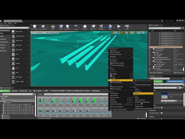 Change collision to multiple objects at once -  Unreal Engine