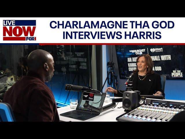 Harris joins Charlamagne tha God, could join Joe Rogan's podcast | LiveNOW from FOX