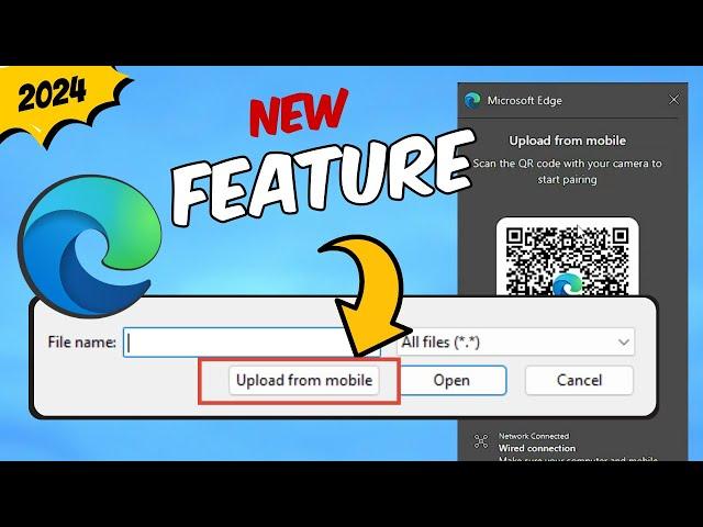 Microsoft EDGE NEW Feature️"Upload from Mobile" 2024