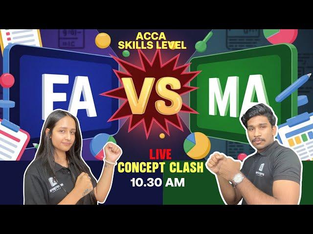  LIVE: ACCA FA vs MA | ACCA Knowledge Level | Live Concept Clash! | ArivuPro