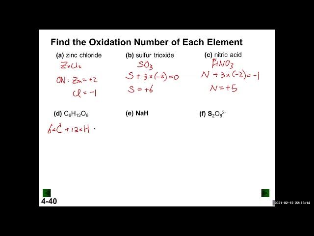 Determine Oxidation States: GChem1