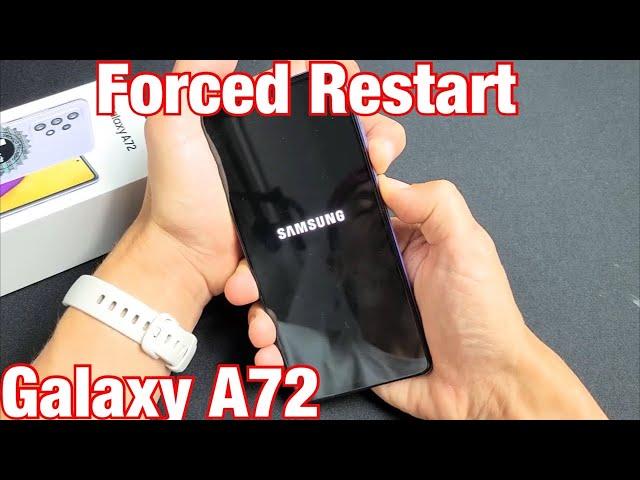 Galaxy A72: How to Force a Restart (Forced Restart)