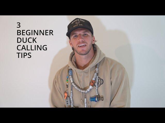 How to Blow a Duck Call for BEGINNERS! Quack and Feed Call