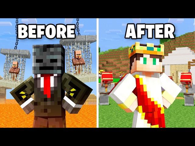 Minecraft but I SAVE The Village... (From Grox)