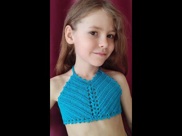 Мастер-класс по вязанию КРОП-ТОПА крючком / Crochet crop top