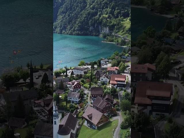 Switzerland  Bauen, mesmerizing fishing and farming village in Switzerland #switzerland