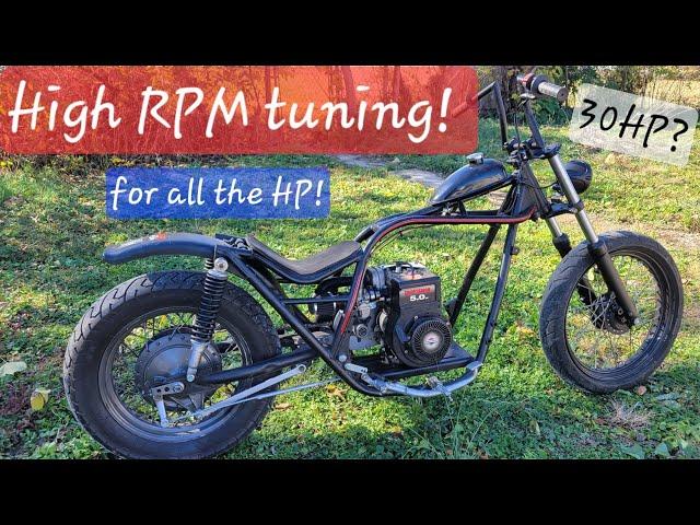 Custom Mini Chopper Carb tuning for all the Horsepower!