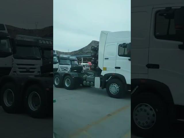 Sinotruk HOWO truck parking lot, ready for delivering to our customers.