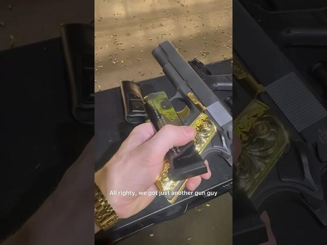 Keyholed it a few times! Great shots by @Just-Another-Gun-Guy  #1911 #guns #range #shooting #gold
