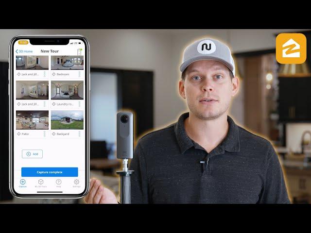 How to Shoot a Zillow 3D Home Tour: Ricoh Theta V 360 Camera, Cellphone, Tripod