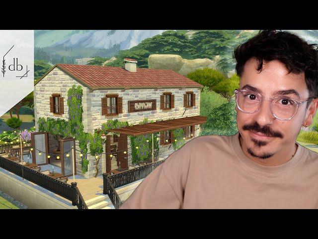 Building a FRENCH RESTAURANT Using GOOGLE EARTH | The Sims 4