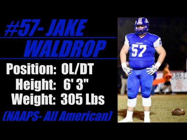 2020-Street Light Recruiting: OL/DT- Jake Waldrop (6' 3''- 305 Lbs) -Chambers Academy (AL)