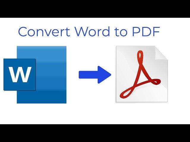 How to convert Microsoft Word Document to PDF