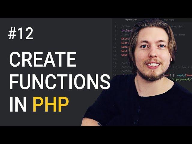 12: What are Functions in PHP | Procedural PHP Tutorial For Beginners | PHP Tutorial | mmtuts