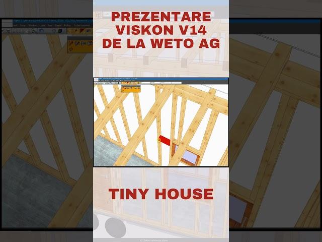 Prezentare VisKon V14 - Tiny House #woodworking #homedesign #cad #roofdesign #tinyhouse  #cnc