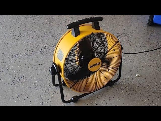 DEWALT DXF-2042 High-Velocity Industrial Fan Heavy Duty Portable Adjustable Tilt (Review)