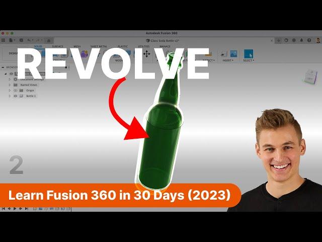 Day 2 of Learn Fusion 360 in 30 Days for Complete Beginners! - 2023 EDITION