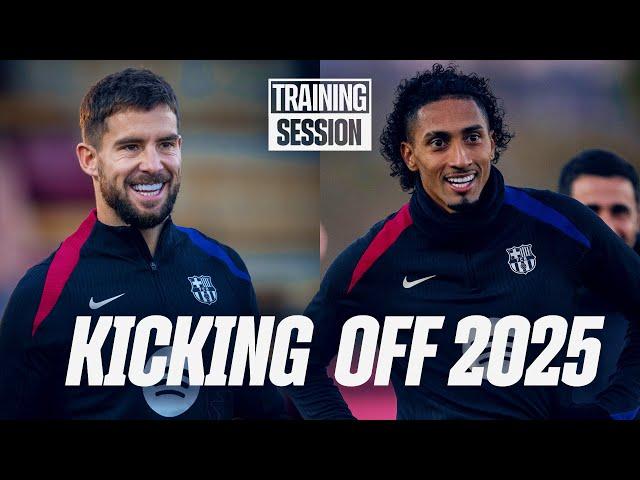 THE FIRST SESSION OF 2025! | FC Barcelona Training 