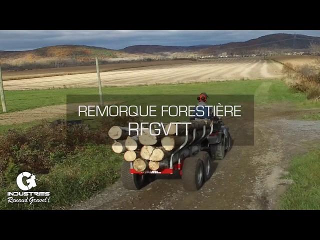 Remorque Forestière pour VTT - RFG-VTT Forestery Trailer | Industries Renaud Gravel inc