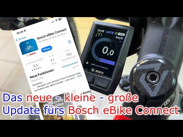 Das neue - kleine - grosse Update fürs Bosch eBike Connect