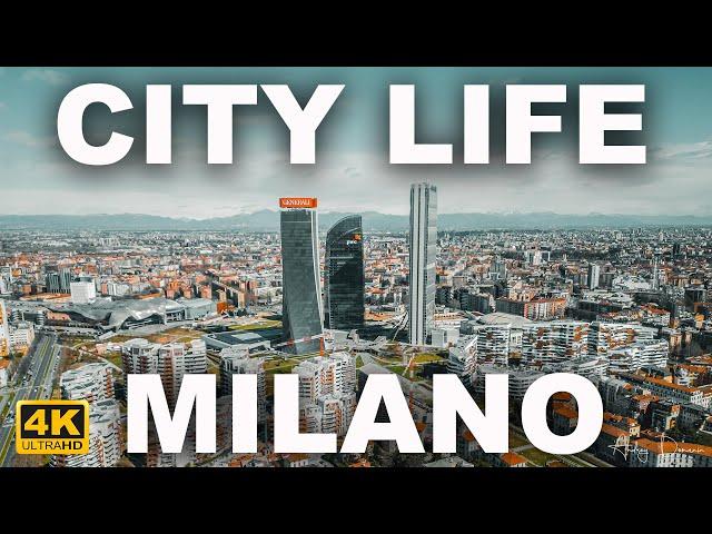 City Life Milan, Italy. by drone -  [4K]