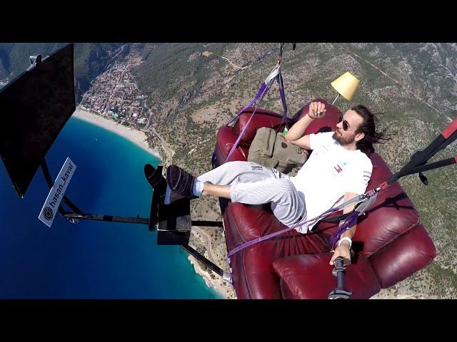 Can you fly with a couch? Let's Find out The Answer Together - Fly Seat, Flying Sofa - Paragliding