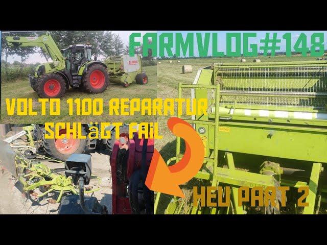 Farmvlog#148 Der Vorführer ist da/ Heu im Lohn geht weiter/ Claas Rollant 46RC hat gut zutun