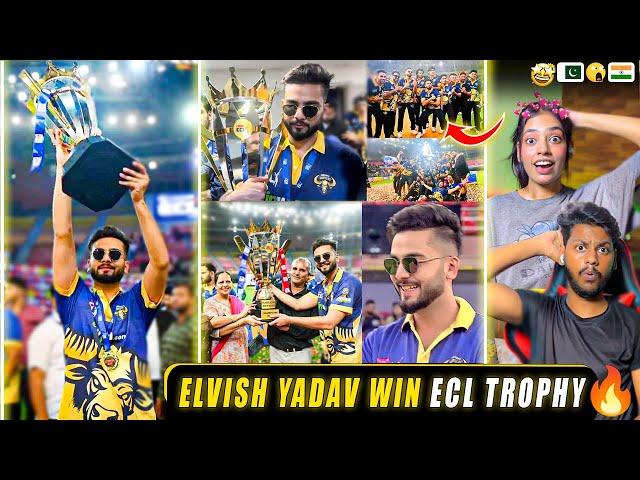 Reaction on Elvish Yadav ECL Winning edits  |  Elvish yadav win Trophy 