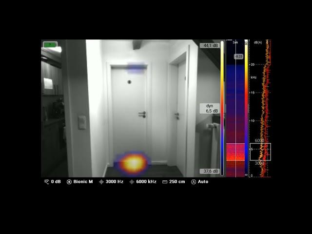 SoundCam/Akustische Kamera für Türdichtigkeit/ SoundCam for door tests