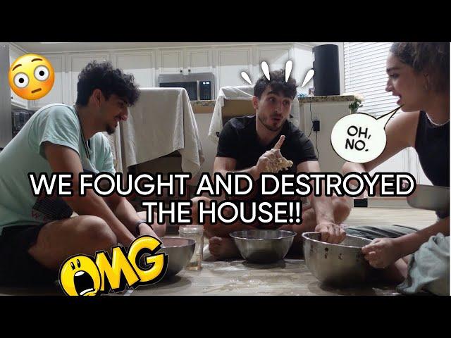 WE ALL FOUGHT AND DESTROYED THE HOUSE IN UNDER 5 MINUTES!!