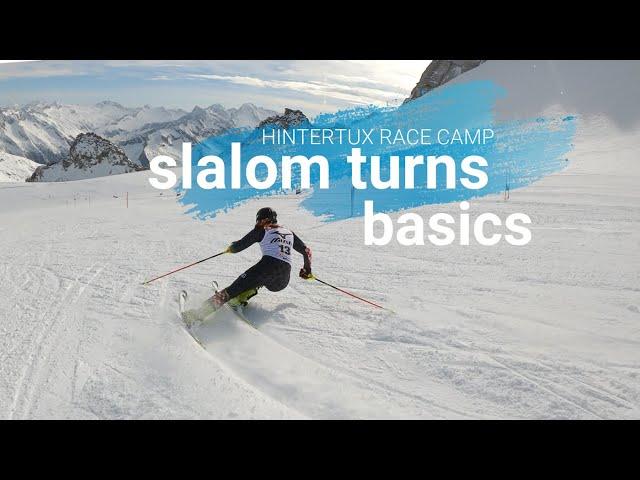 Ski Slalom carved turn basics, follow me  @leona_popovic