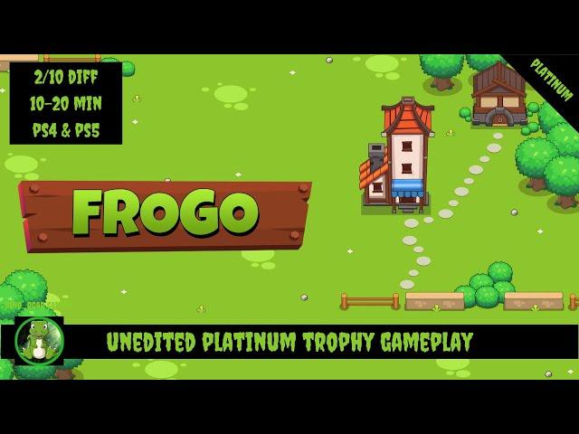 Frogo - Full Unedited Platinum Trophy Gameplay (PS4/PS5)