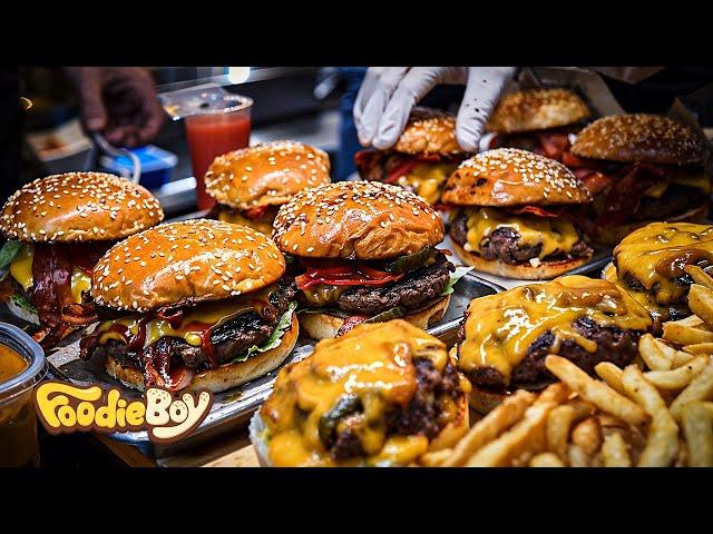 Handmade Deep Cheese Sauce! Deep Cheese Double Burger - Korean Street Food