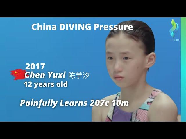 2017 Chen Yuxi 陈芋汐 Chinese Diver 10 meter Diving - Learns 207c Olympic Gold Medalist