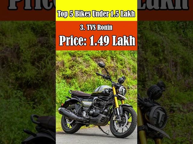 Top 5 Best Bikes Under 1.5 Lakh in India 2023