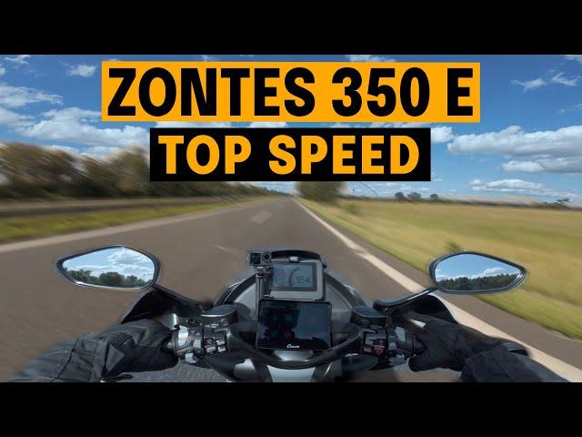 Zontes 350 E Top Speed ​​with Tech Pulley Vario rollers