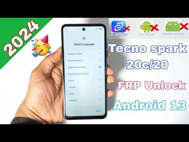 Tecno Spark 20c frp Bypass | Tecno Spark 20c Bypass FRP Google Account Lock