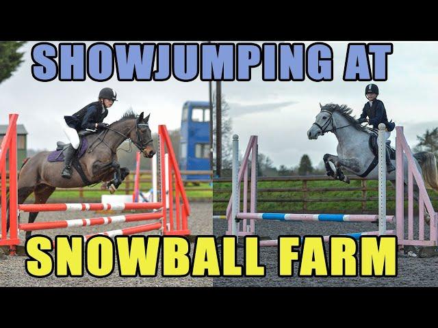 Showjumping two ponies at Snowball farm!