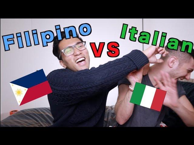 FILIPINO VS ITALIAN | LANGUAGE CHALLENGE