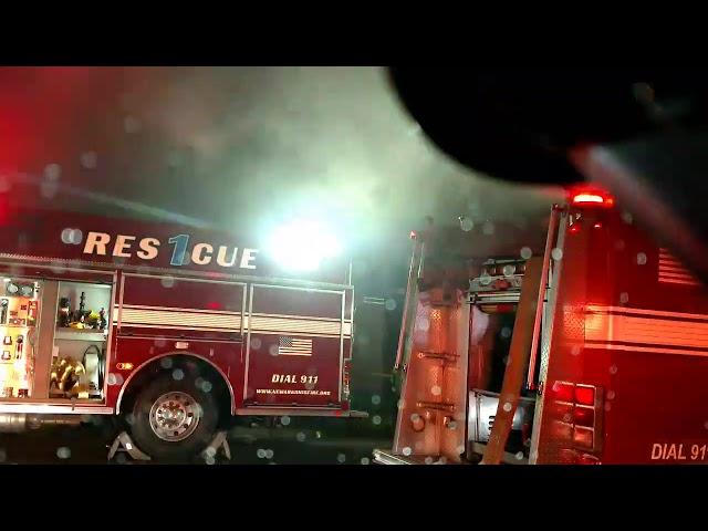 Newark Ohio Fire Department Arson Fire #2 at 32 N. Buena Vista St. Blocked View.