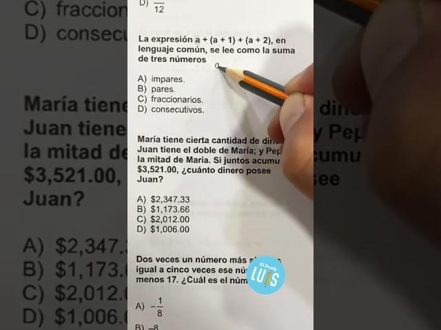  Guía Examen COMIPEMS. Matemáticas: Lenguaje Algebraico #elconocimientosecomparte #comipems