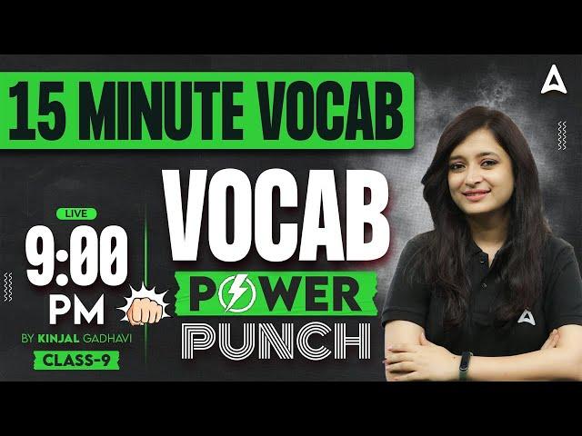 Most Important Vocabulary for Bank Exams | SBI | IBPS | RBI | 15 Minute Vocab Show by Kinjal Mam #9