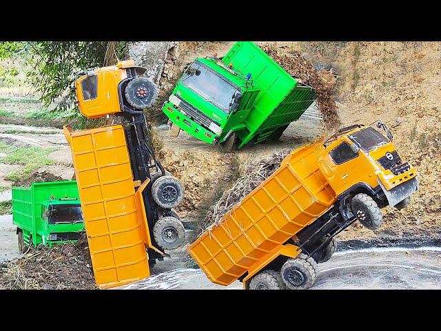 TANJAKAN GANAS Dump Truk Hino 500 Tronton GAGAL NANJAK Truk Fuso 220 Ps LAKA LANTAS Truk TERGULING