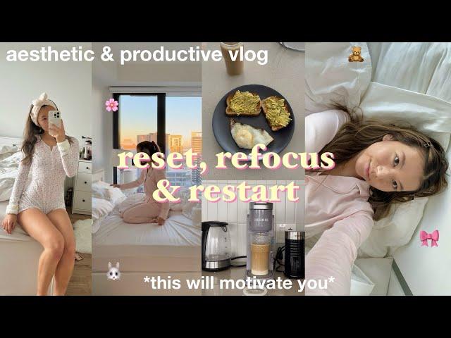 how to save a half wasted day! *GET MOTIVATED*  aesthetic vlog & productive day in my life