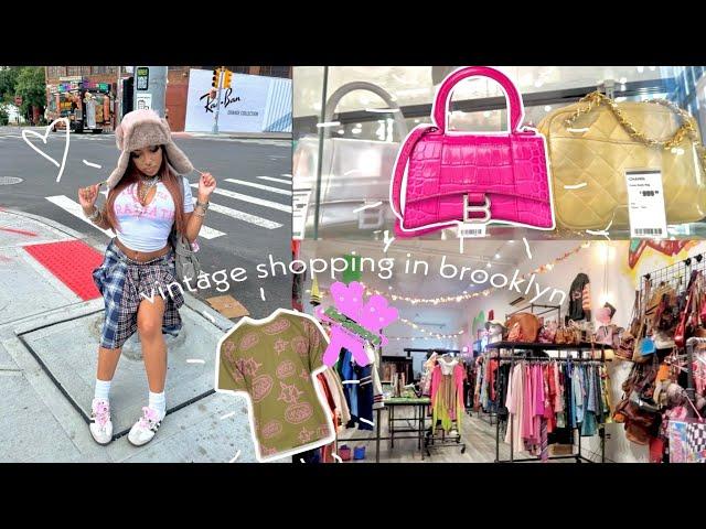 thrift + vintage shopping in brooklyn ⭐️spend the day with me :)