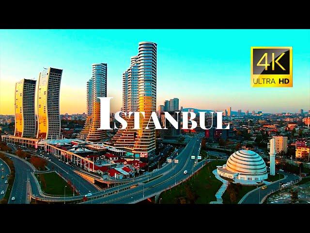 Beautiful & Largest City of Türkiye, Istanbul  in 4K ULTRA HD 60FPS Video by Drone