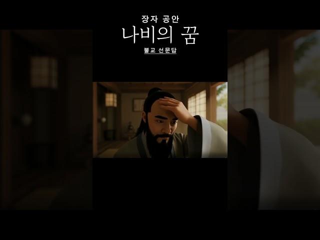 장자 공안 - 나비의 꿈 #화두 #선문답 #간화선